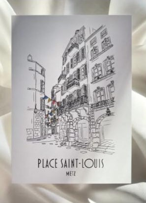 CARTE POSTALE PLACE SAINT LOUIS