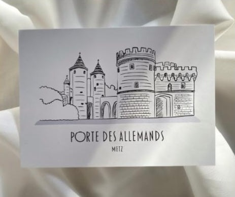 CARTE POSTALE PORTE DES ALLEMANDS